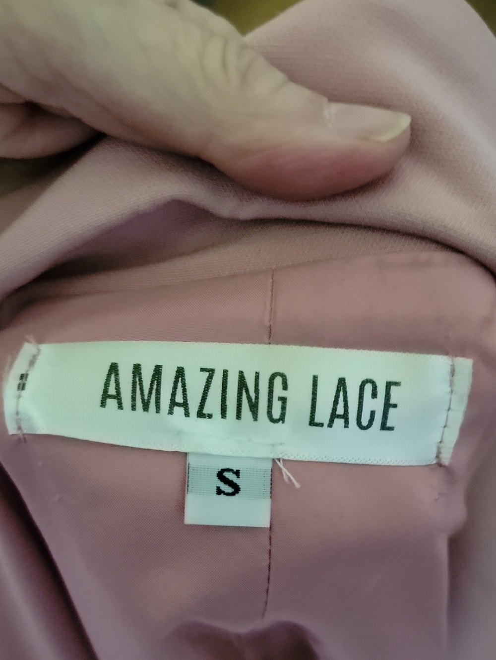 Amazing lace Size Sm. Double-Breasted Blush Pink Women's Blazer Coat - Picture 12 of 12
